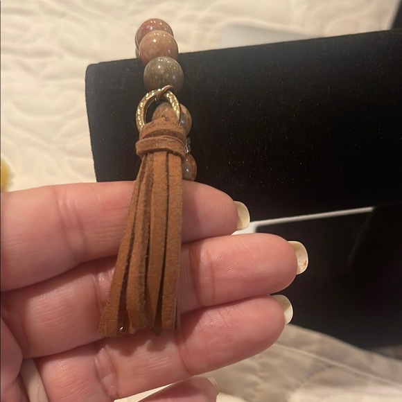 Beaded Leather Bracelet - Picture 3 of 3